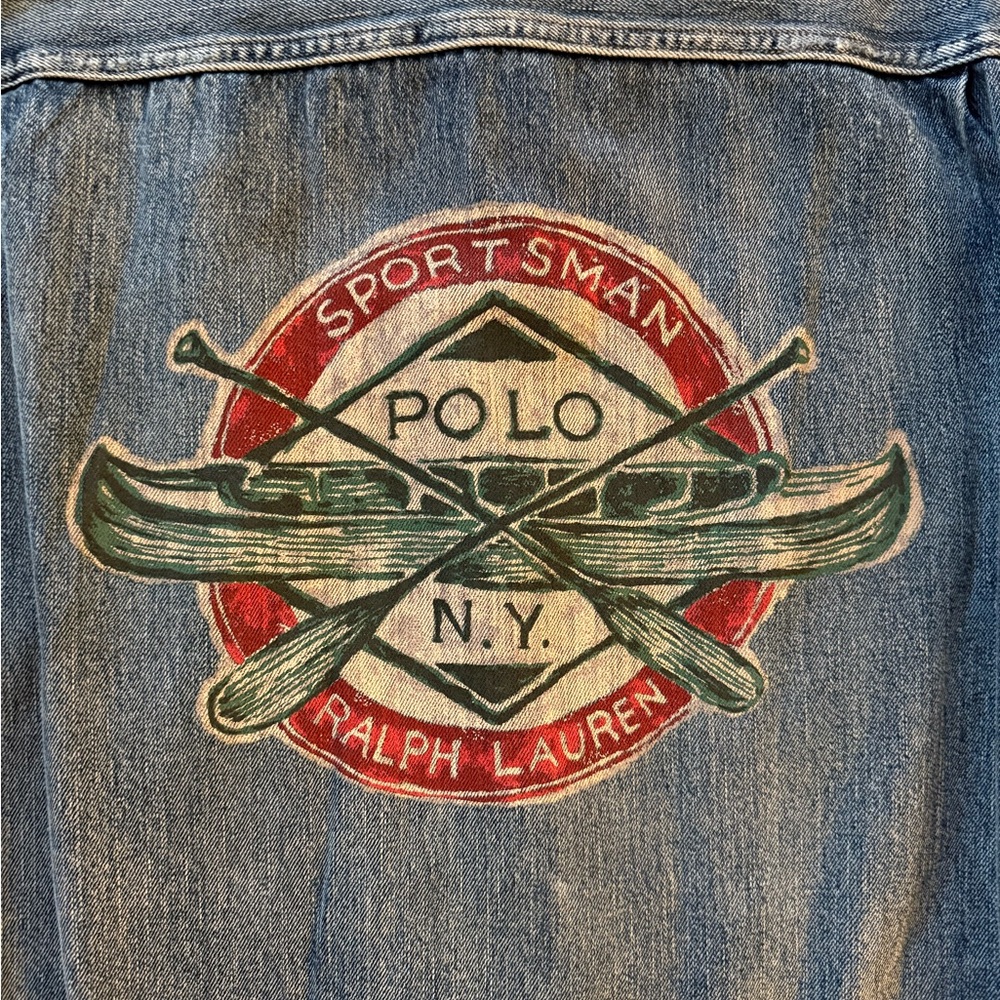 *RARE* 🛶 Polo Ralph Lauren Sportsman Denim Jacket